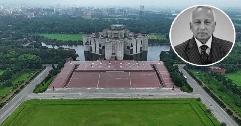 জাতীয় সংসদ চত্বরে চিরনিদ্রায় শায়িত ব্যারিস্টার জমির উদ্দিন সরকার